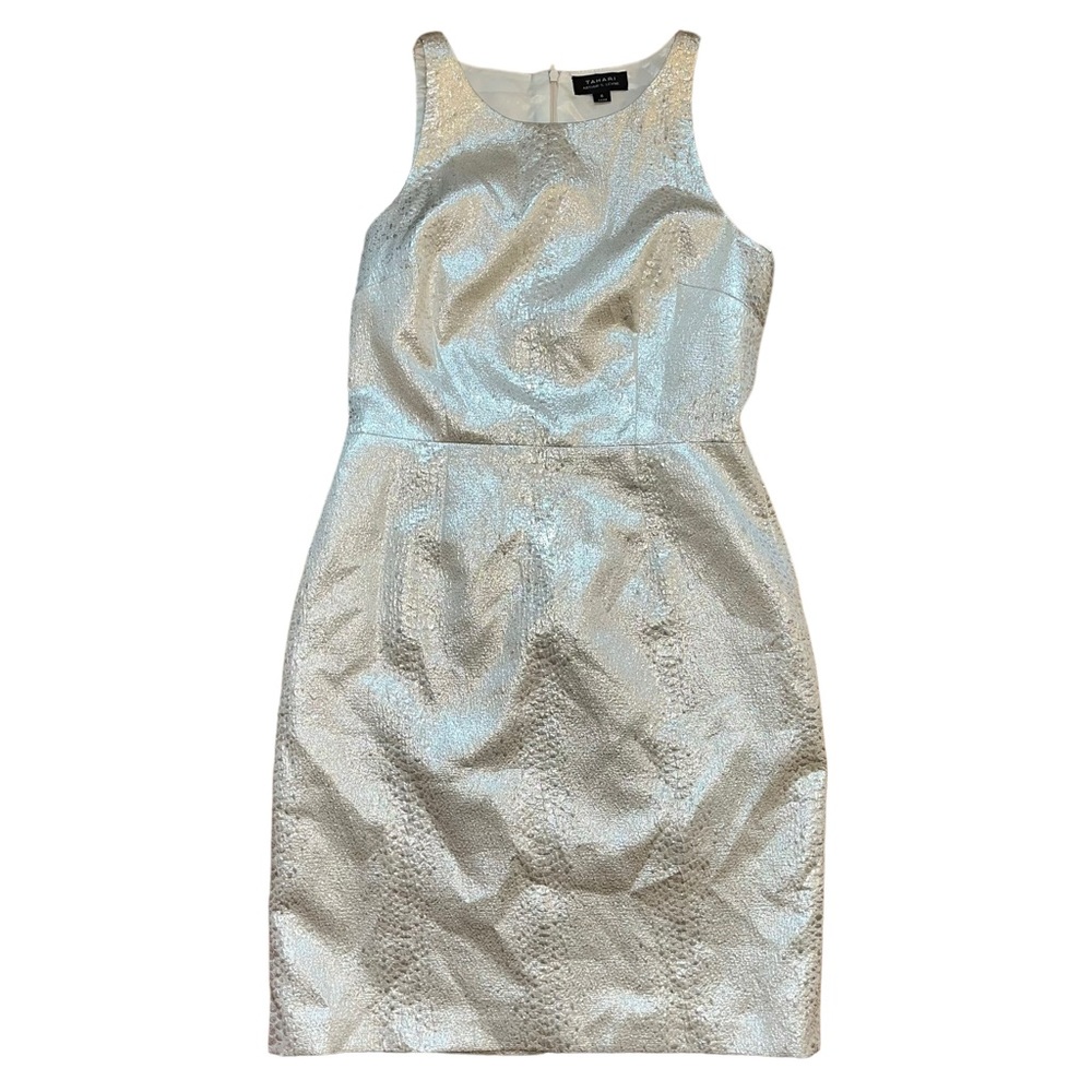 Tahari ASL gold dress size 6